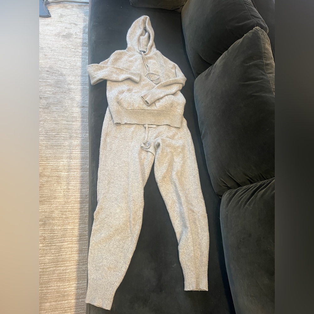 J. Crew Cashmere tracksuit hoodie pants XS